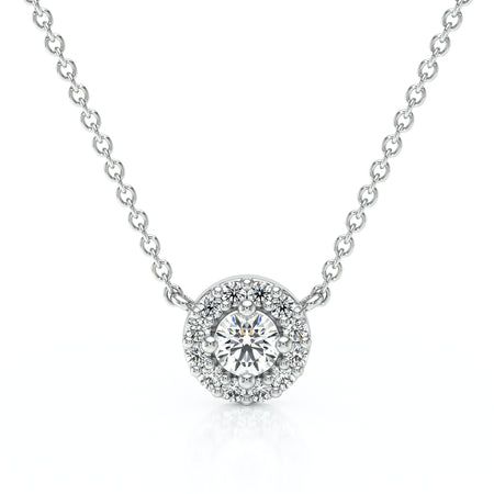 Collier entourage diamant Coup de Foudre - 2