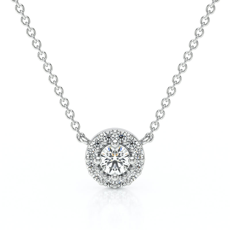 Collier entourage diamant Coup de Foudre - 2