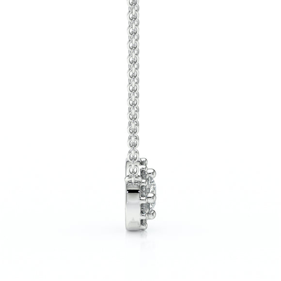 Collier entourage diamant Coup de Foudre - 2