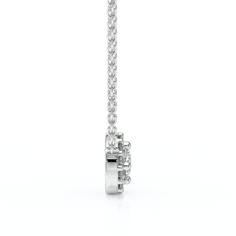 Collier entourage diamant Coup de Foudre - 2