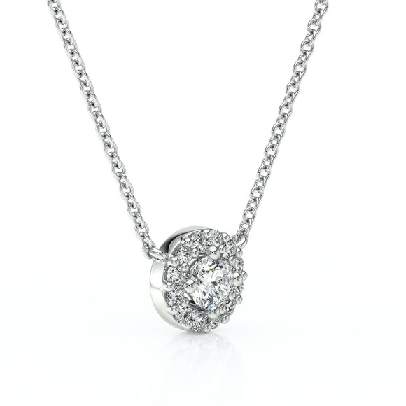 Collier entourage diamant Coup de Foudre - 2
