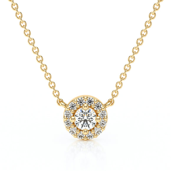 Collier entourage diamant Coup de Foudre - 2