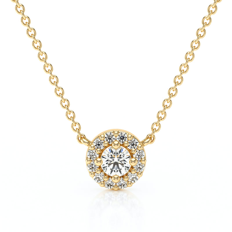 Collier entourage diamant Coup de Foudre - 2