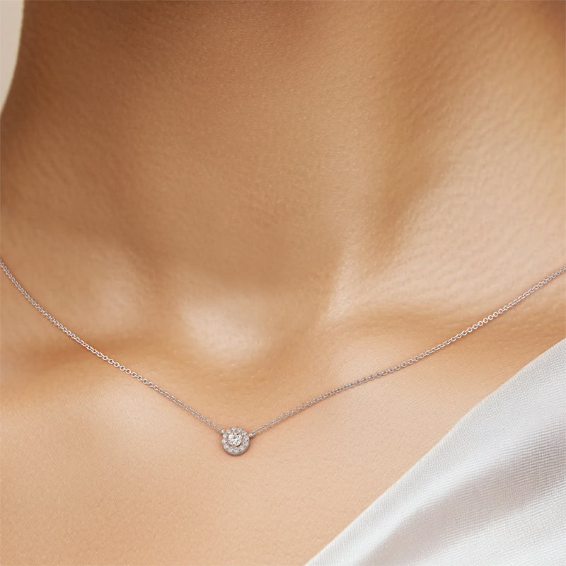 Collier entourage diamant Coup de Foudre - 2