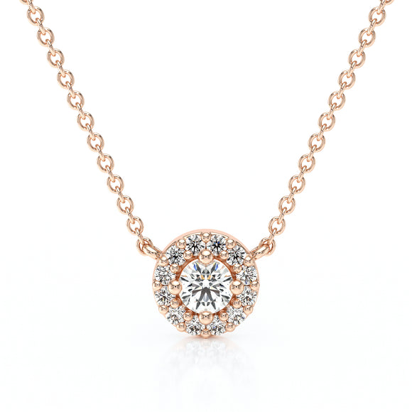Collier entourage diamant Coup de Foudre - 2