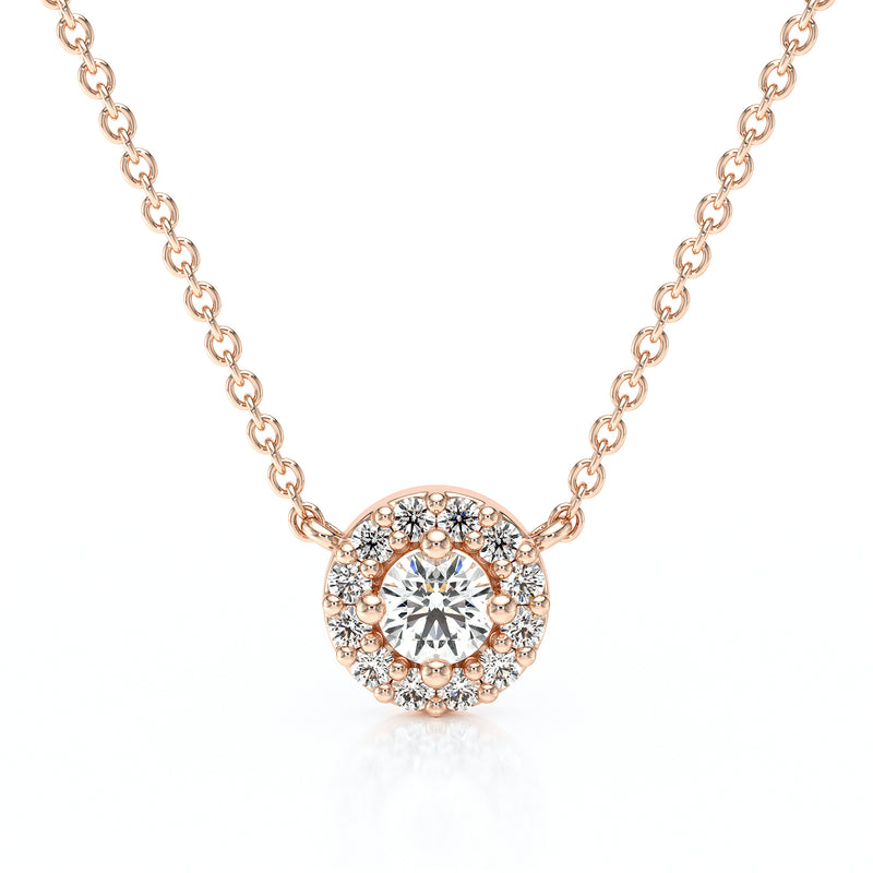 Collier entourage diamant Coup de Foudre - 2