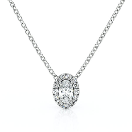 Collier entourage diamant Coup de Foudre - 3