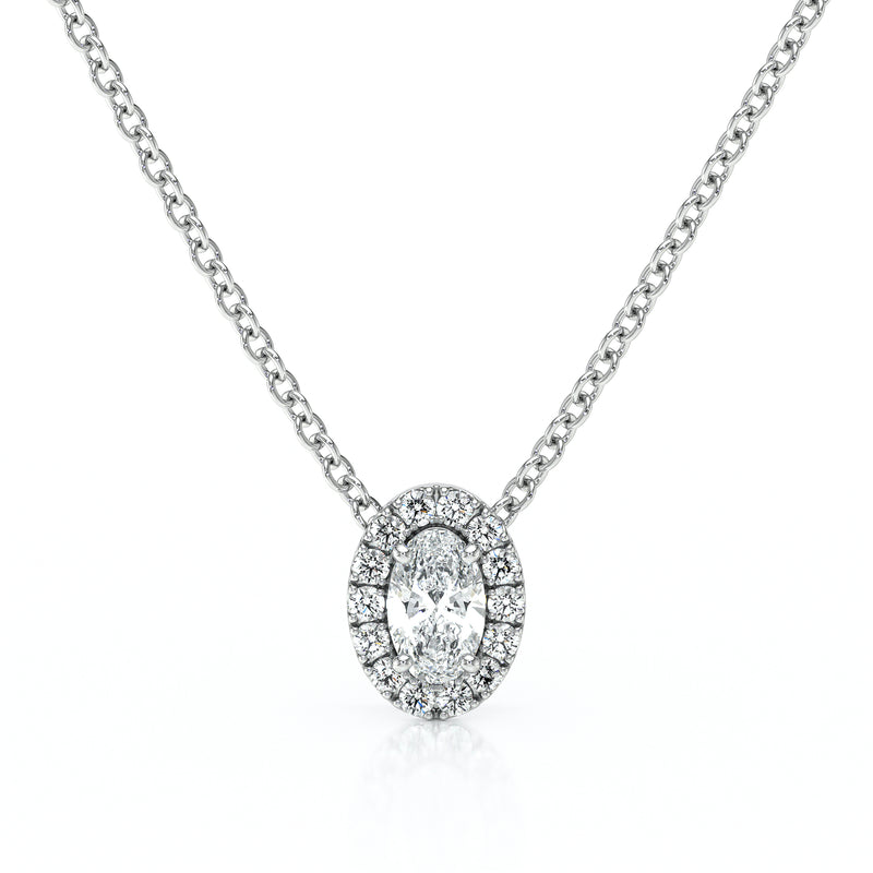 Collier entourage diamant Coup de Foudre - 3