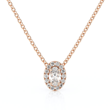 Collier entourage diamant Coup de Foudre - 3