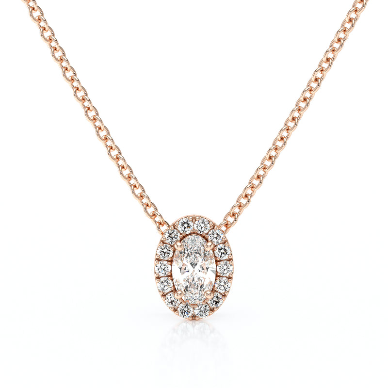 Collier entourage diamant Coup de Foudre - 3