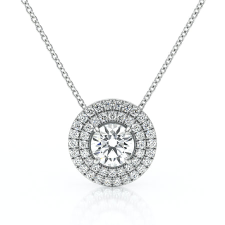 Collier entourage diamant Coup de Foudre - 6