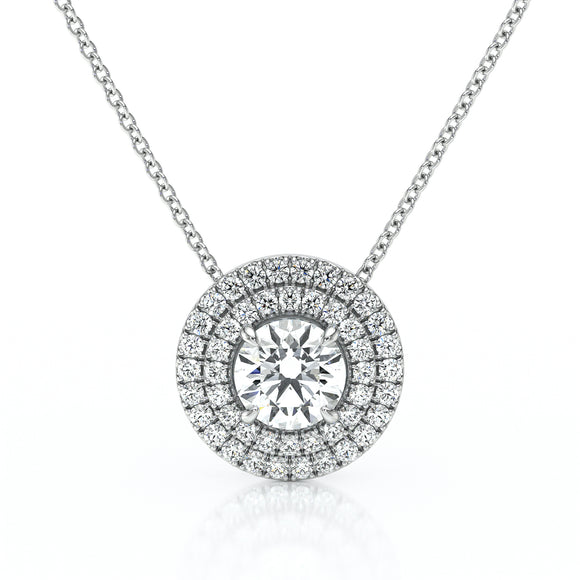 Collier entourage diamant Coup de Foudre - 6