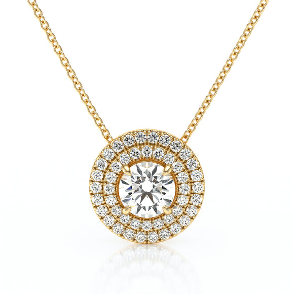 Collier entourage diamant Coup de Foudre - 6