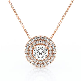 Collier entourage diamant Coup de Foudre - 6