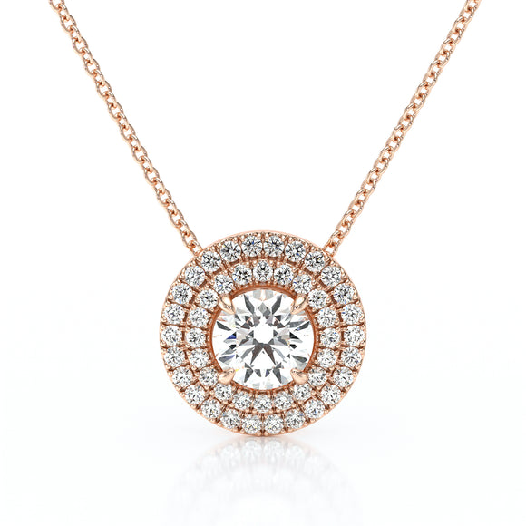 Collier entourage diamant Coup de Foudre - 6
