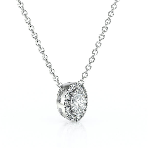 Collier entourage diamant Coup de Foudre - 3