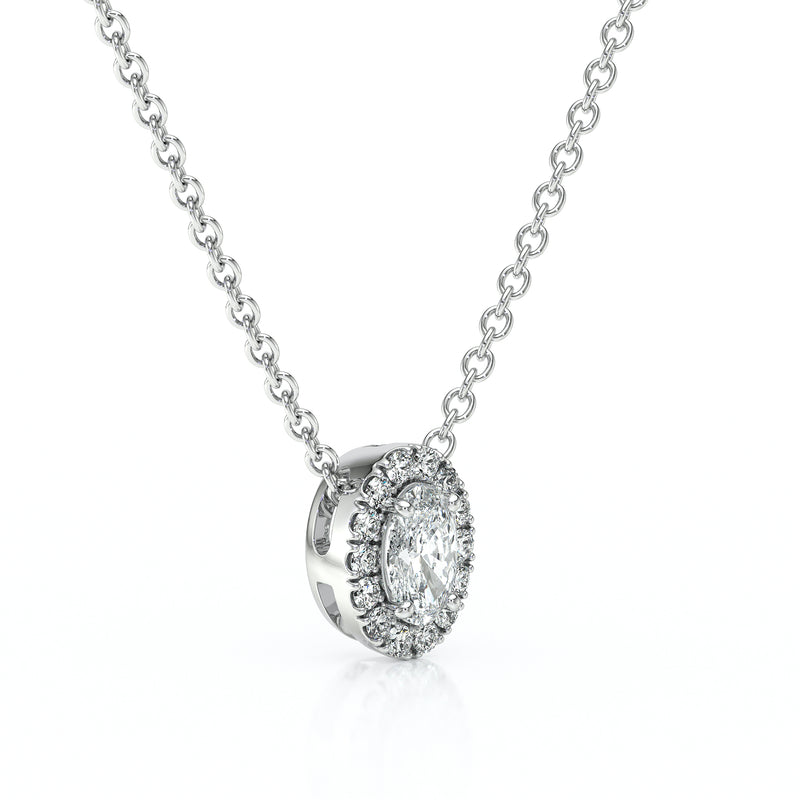 Collier entourage diamant Coup de Foudre - 3