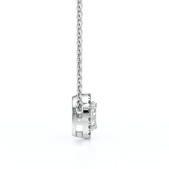 Collier entourage diamant Coup de Foudre - 3