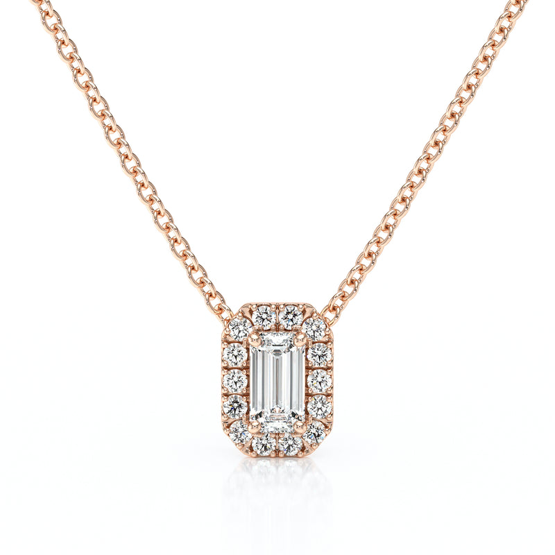 Collier entourage diamant Coup de Foudre - 4