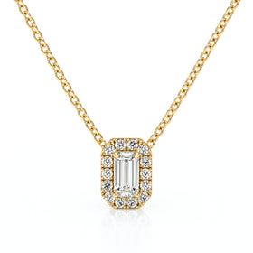 Collier entourage diamant Coup de Foudre - 4