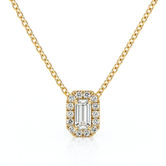 Collier entourage diamant Coup de Foudre - 4
