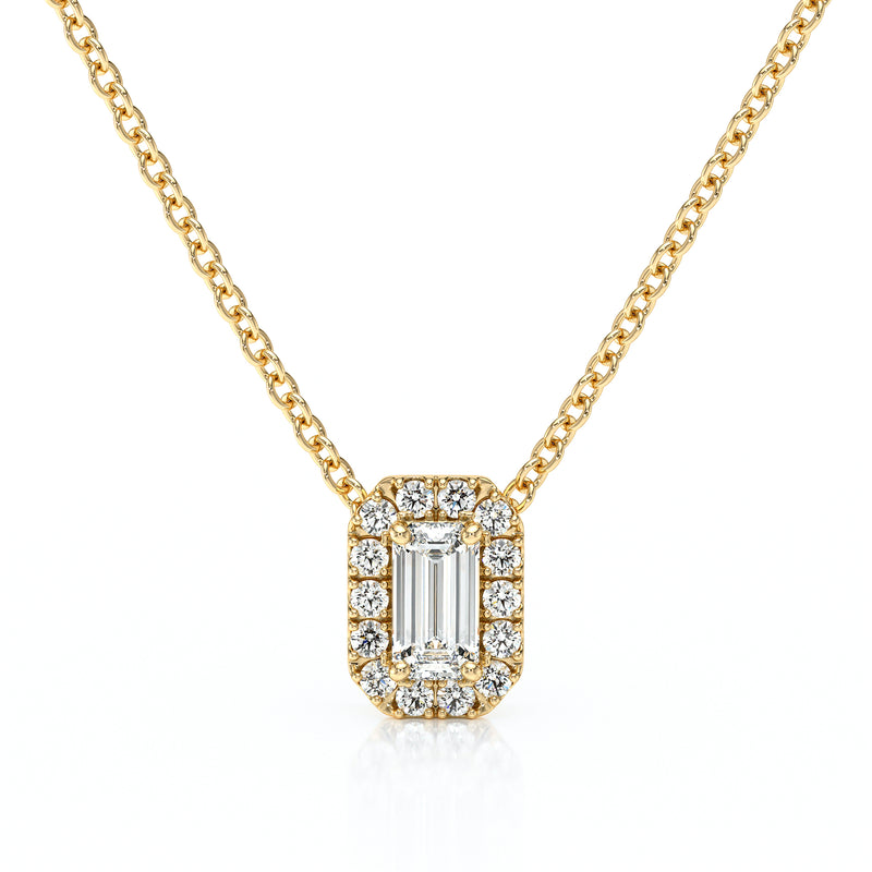 Collier entourage diamant Coup de Foudre - 4