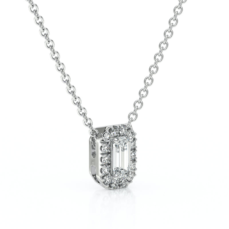 Collier entourage diamant Coup de Foudre - 4