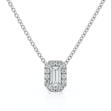 Collier entourage diamant Coup de Foudre - 4