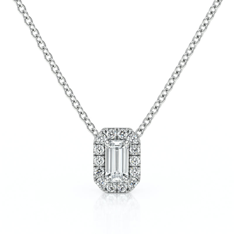 Collier entourage diamant Coup de Foudre - 4