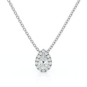 Collier entourage diamant Coup de Foudre - 5