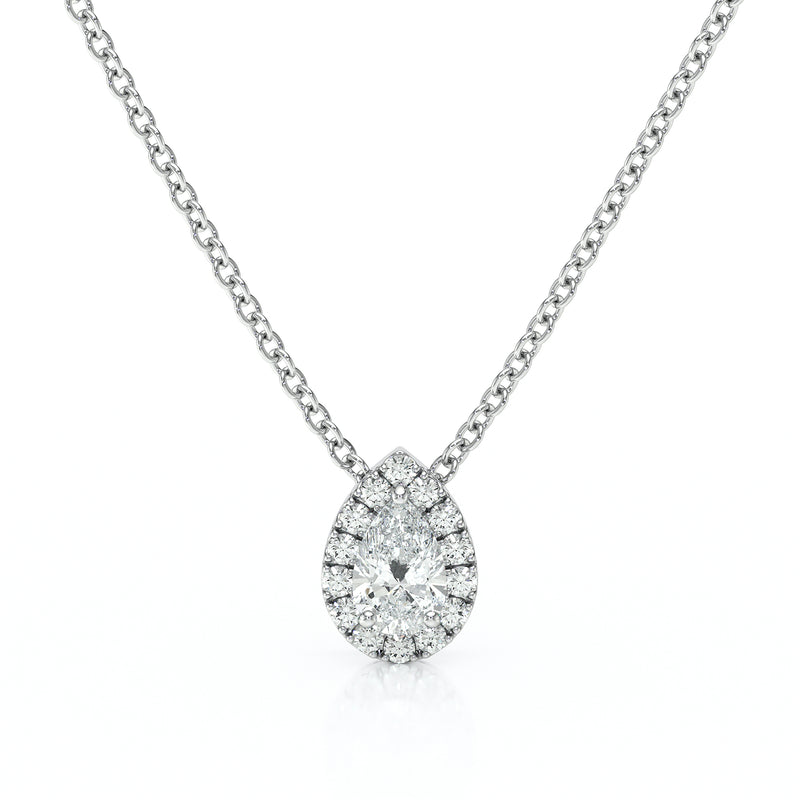 Collier entourage diamant Coup de Foudre - 5