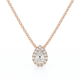 Collier entourage diamant Coup de Foudre - 5