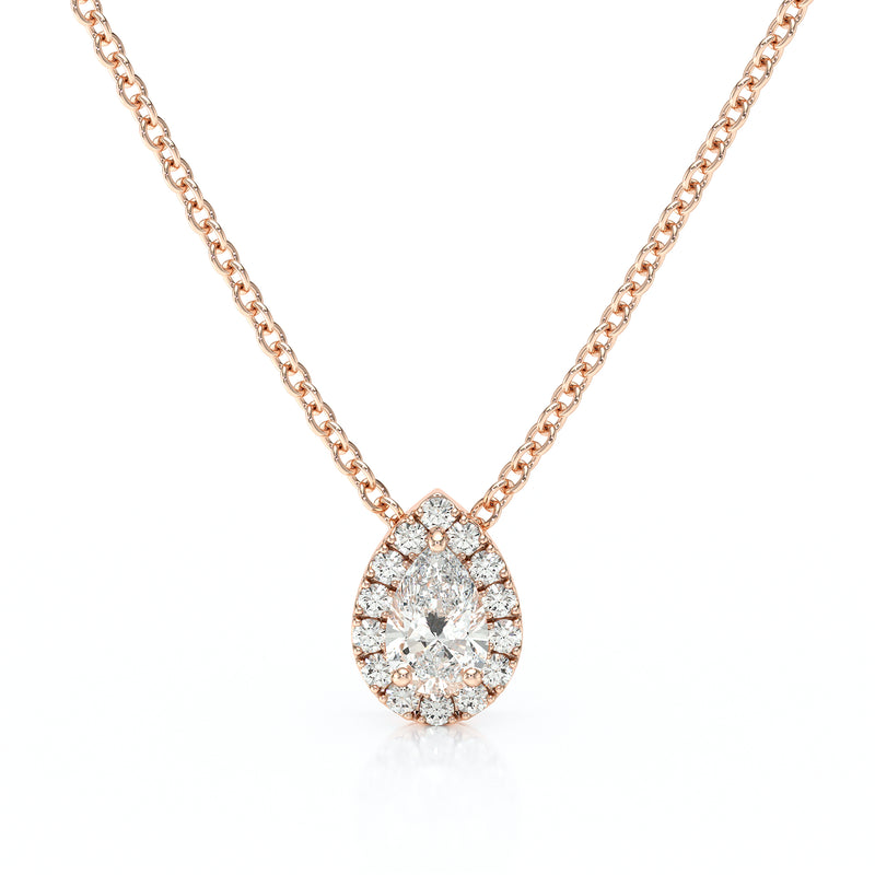 Collier entourage diamant Coup de Foudre - 5