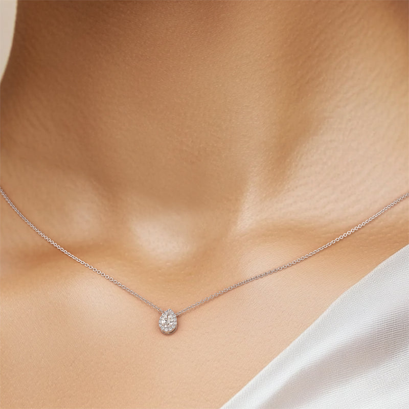 Collier entourage diamant Coup de Foudre - 5