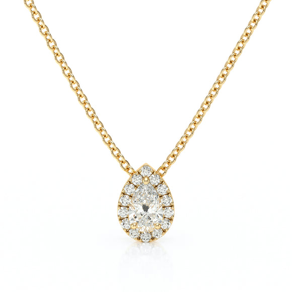 Collier entourage diamant Coup de Foudre - 5