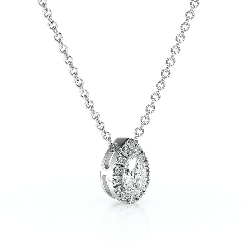 Collier entourage diamant Coup de Foudre - 5