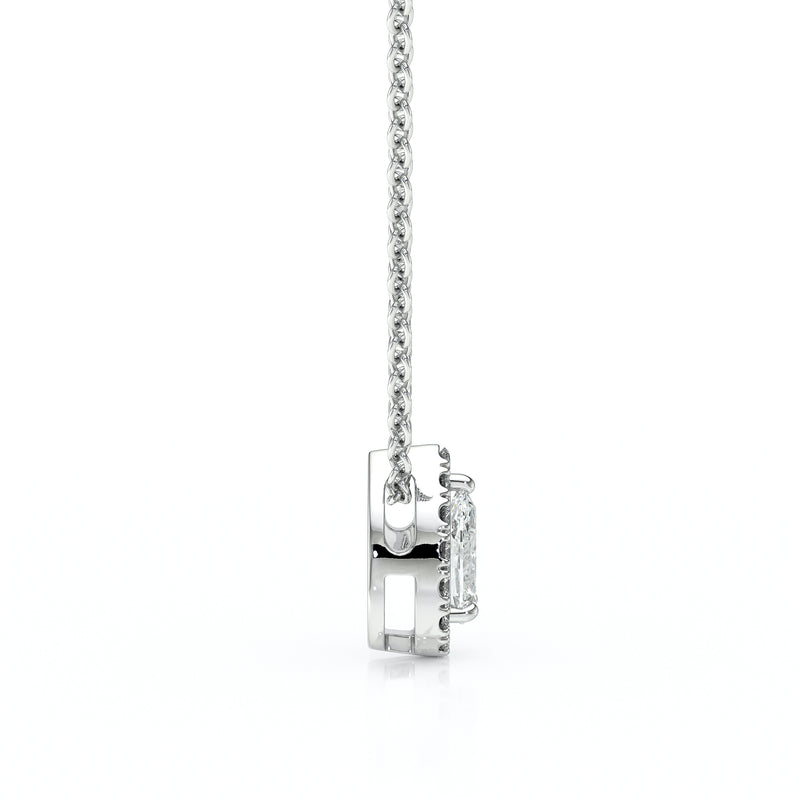 Collier entourage diamant Coup de Foudre - 5