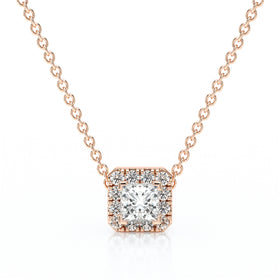 Collier entourage diamant Coup de Foudre - 7