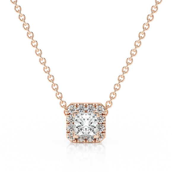 Collier entourage diamant Coup de Foudre - 7