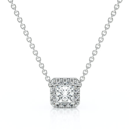 Collier entourage diamant Coup de Foudre - 7
