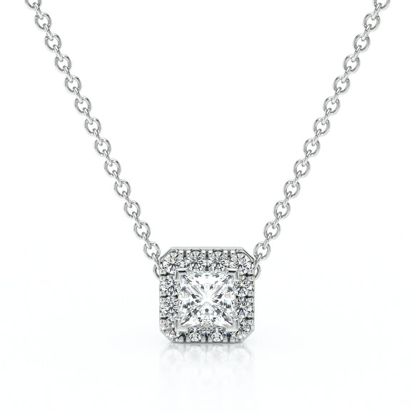 Collier entourage diamant Coup de Foudre - 7