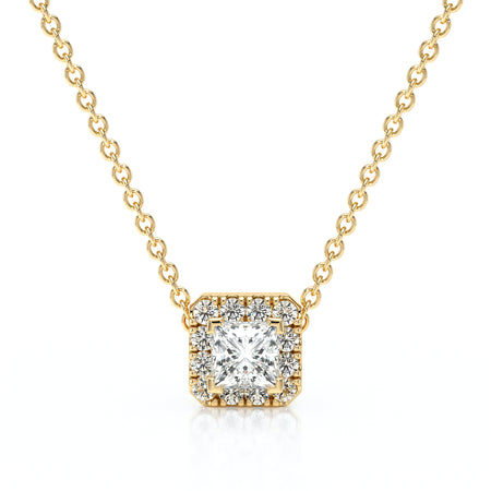 Collier entourage diamant Coup de Foudre - 7