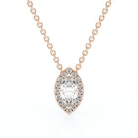 Collier entourage diamant Coup de Foudre - 8