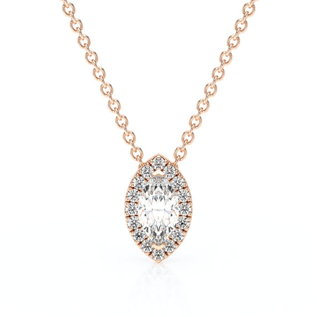 Collier entourage diamant Coup de Foudre - 8