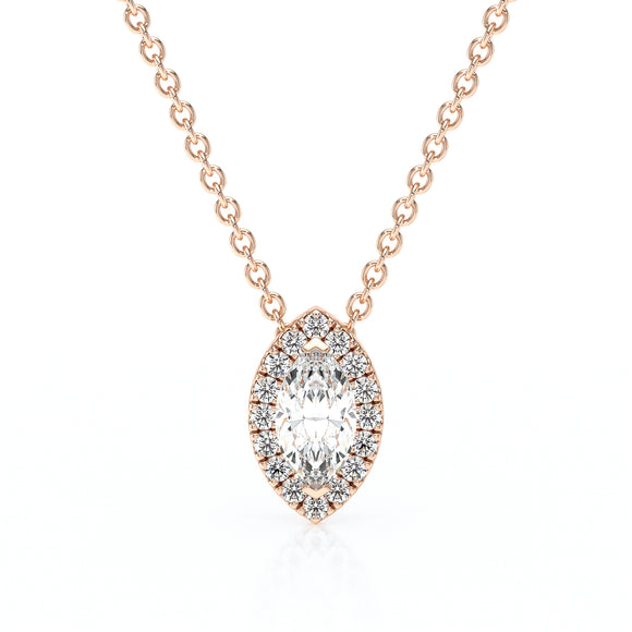 Collier entourage diamant Coup de Foudre - 8