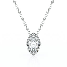 Collier entourage diamant Coup de Foudre - 8