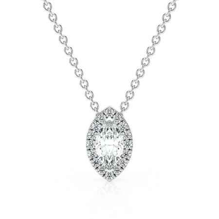 Collier entourage diamant Coup de Foudre - 8