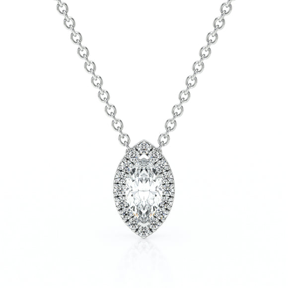 Collier entourage diamant Coup de Foudre - 8