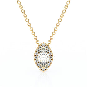 Collier entourage diamant Coup de Foudre - 8
