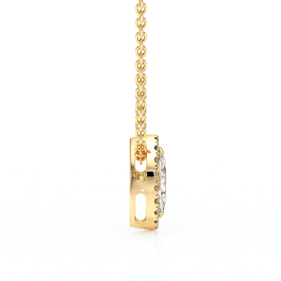 Collier entourage diamant Coup de Foudre - 8